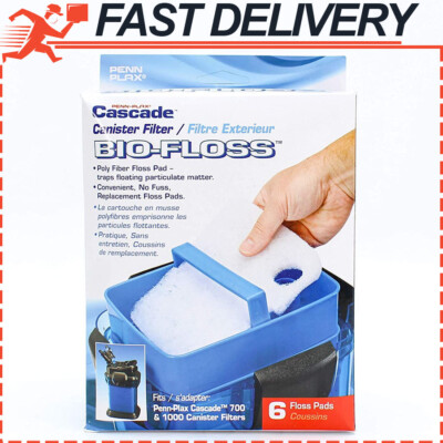 6pk Cascade Bio-Floss Replacement Poly Fiber Floss Pads 500, 700/1000, 1200/1500