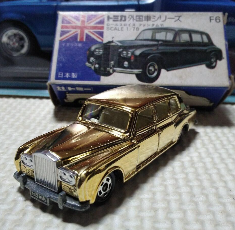 Tomica Blue Box F6 Rolls Royce Phantom VI Gold T.F.C Custom #6015 Tomica Blue Box F6 Rolls Royce Phantom VI Gold T.F.C Custom #6015