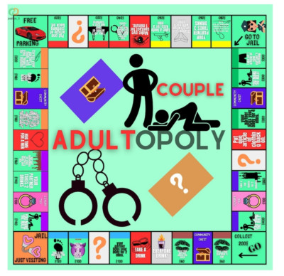 Adult Couple Game Night: Monopoly Game