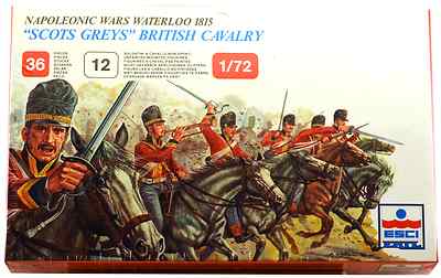 ESCI ERTL # 217 - 1/72 scale 1815 ''Scots Greys'' British Cavalry - mint boxed set