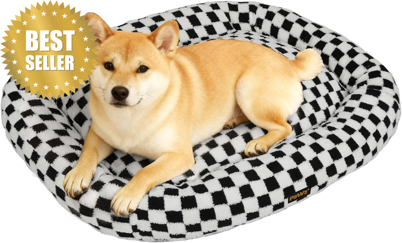 Orthopedic Dog Bed for Large Dogs,Soft Calming Rectangle Pet Sofa Bed with Raise