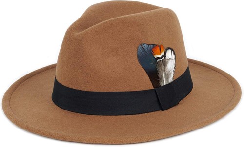 FSIDEA ハットFedora Hat FADACHY Classic Fedora Hats for Men & Women Wide Brim Large