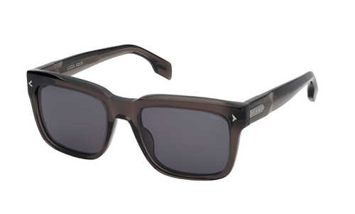 Pre-owned Lozza Sl4356m 07ay Marrone Trasparente Lucido 57/20/150 Men's Sunglasses