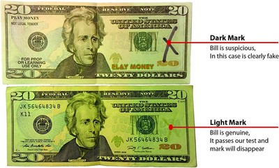 12-Pack Counterfeit Pens - Fake Money Detector Markers - Entrust Pro