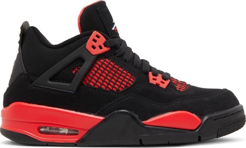 

[408452-016] Начальная школа Air Jordan Retro 4 Red Thunder (GS), Black/multi-color-multi-color-crimson