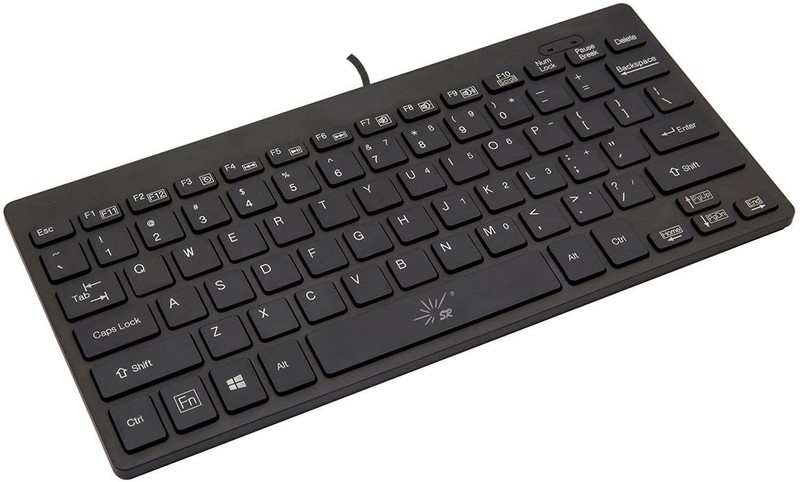 SR Mini Keyboard Wired Thin Light 78 Keys USB Multimedia Sma