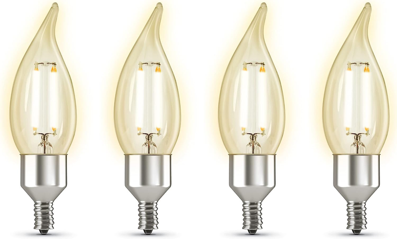 Smart LED Candle Wifi Bulb, Compatible with Alexa or Google 