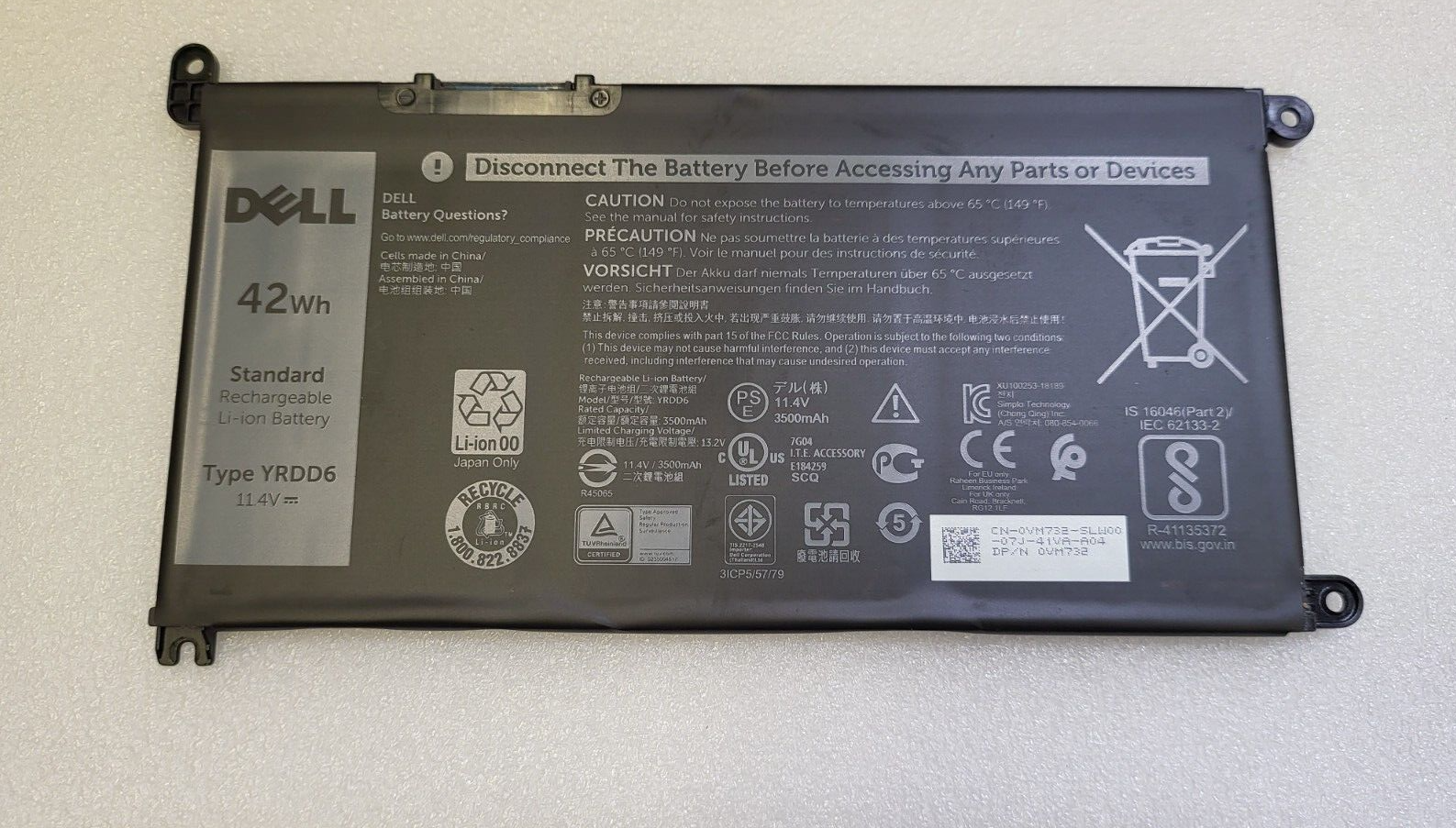 dell inspiron5490 美品バッテリー新品 楽天市場】【純正】Inspiron 5490 11.4V 51Wh dell ノート PC