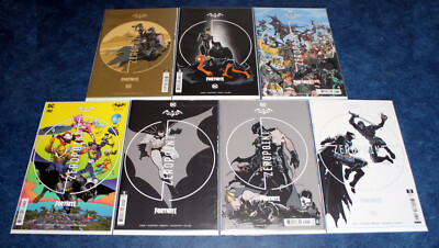 BATMAN FORTNITE 1 2 3 4 5 6 D 1st print set SEALED with CODES & SPECIAL EDITION