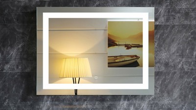 48X36 Inch Wall Mounted Led Lighted Bathroom Mirror with Touch SwitchGS099-48...