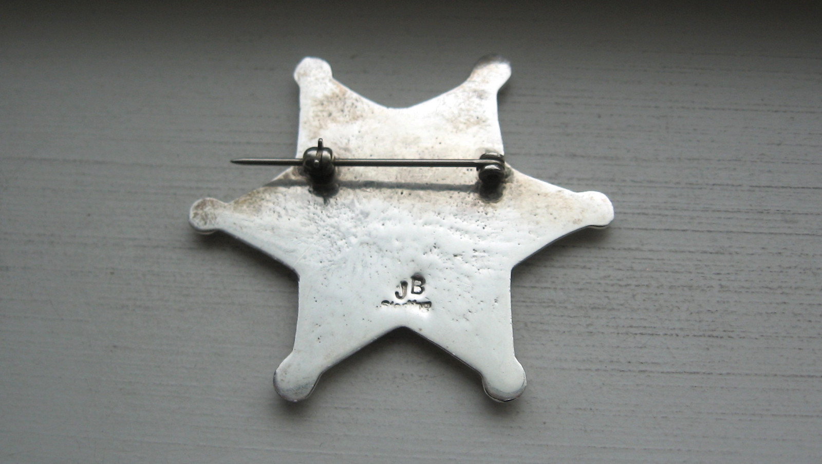 Rare JB Sterling Silver Gallup NM Lions Club Annual Rodeo 6 Point Badge