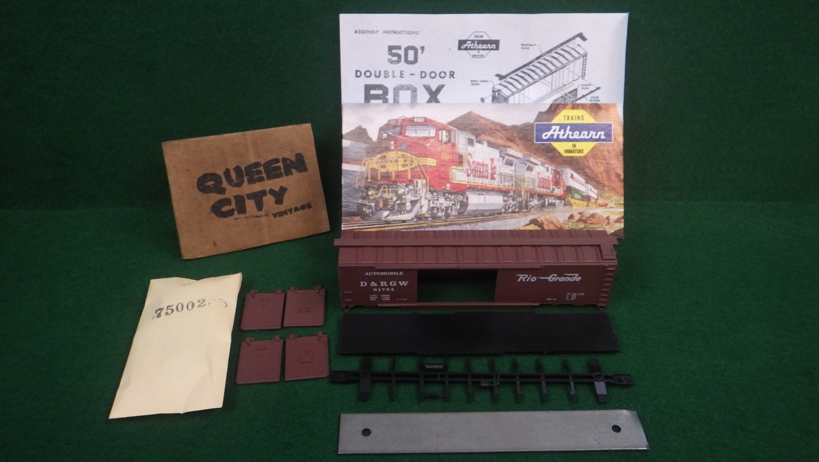 NIB Athearn 5039 HO Scale 50' auto boxcar D&RGW Rio Grande Unbuilt