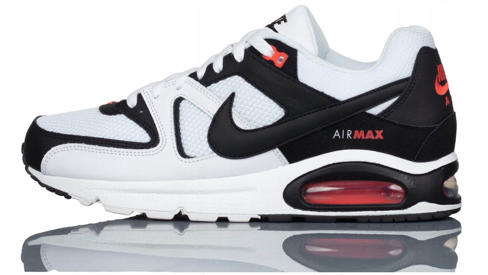 Nike Max Command Size 7-13 Black/White/Infrared Casual Shoes NEW✓ |