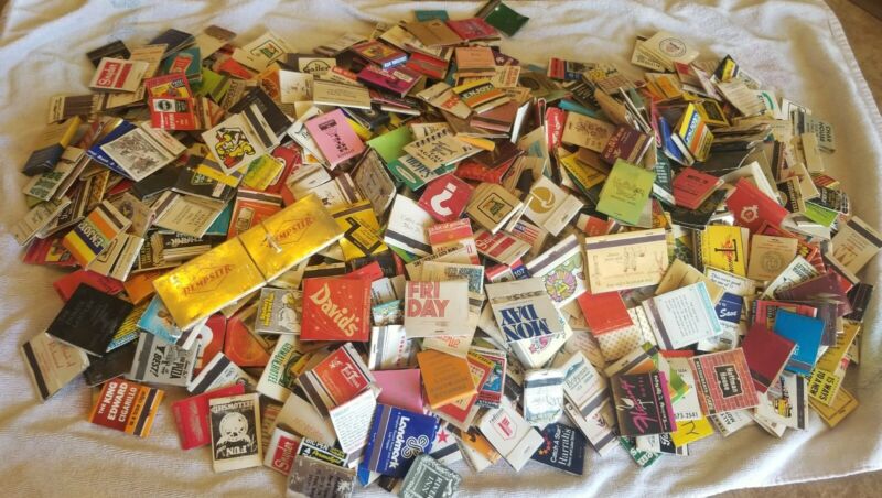 Huge Lot Of Assorted Vintage Matchbooks Matches Advertising Collectible 