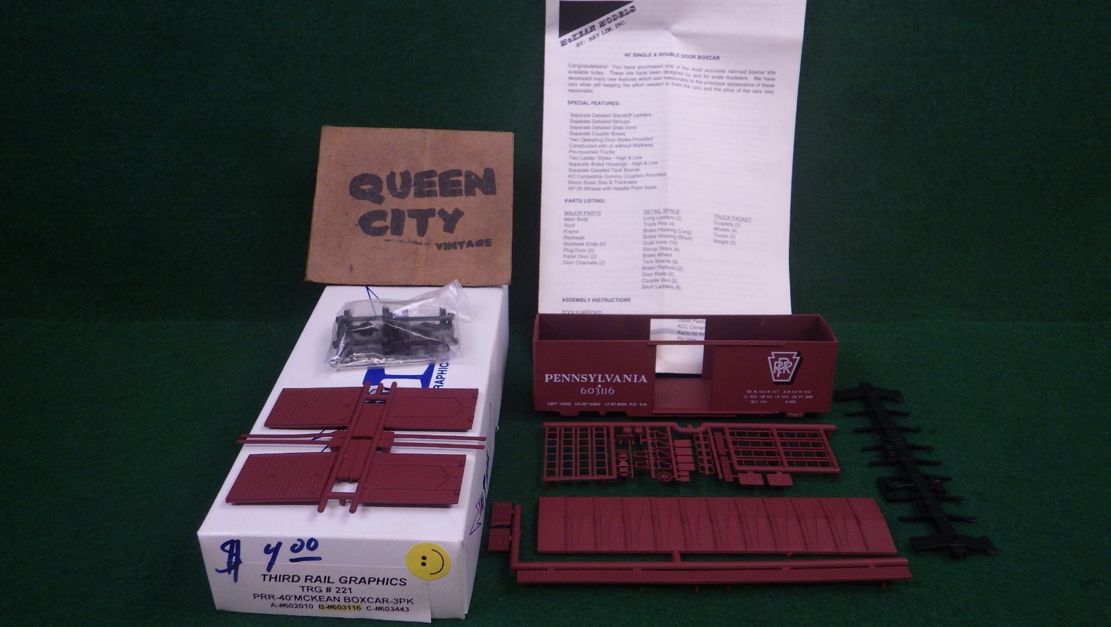 NIB McKean/Third Rail Graphics HO Scale Pennsylvania 40' boxcar single door