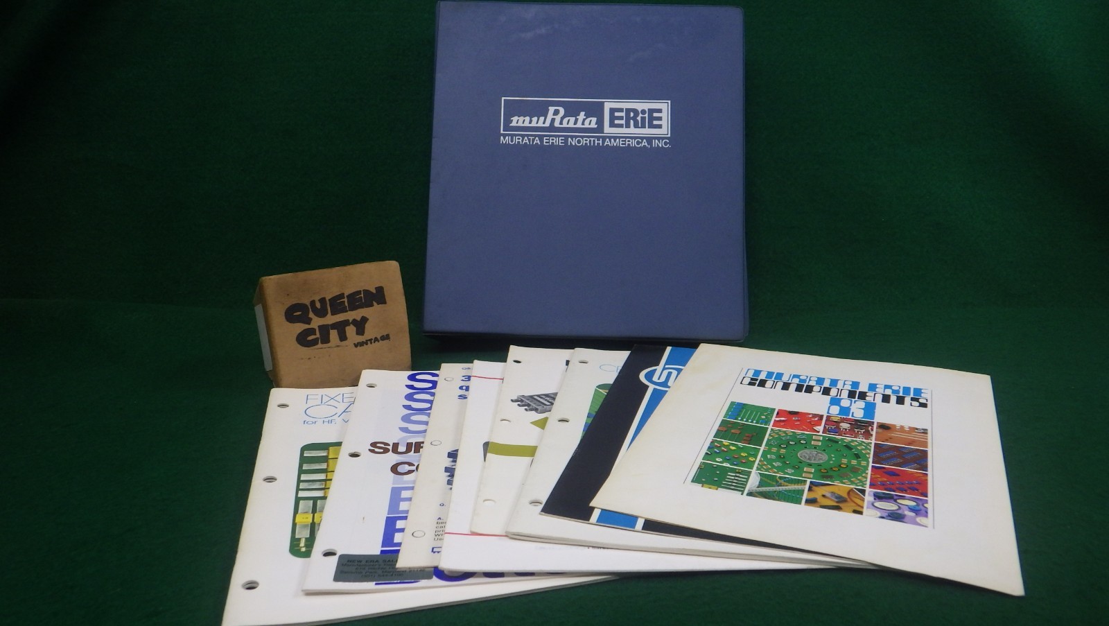Circa 1983 MuRata Erie Electronic Component Catalogs w/Binder