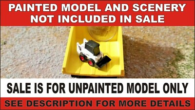 N scale skid steer equipment 1:160 model railroad train diorama unpainted