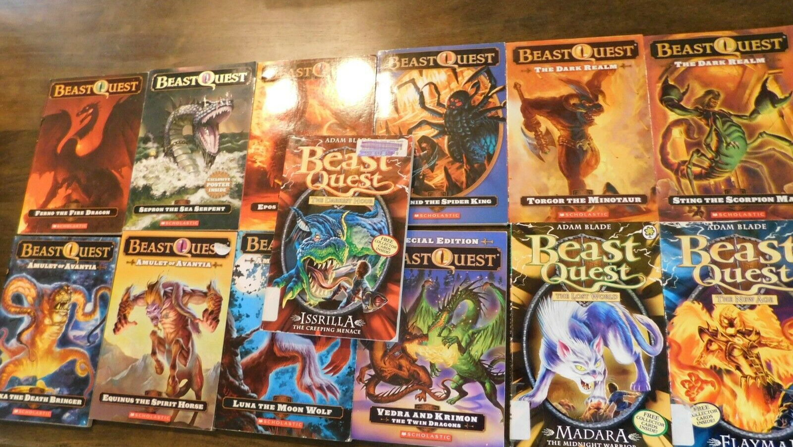 Beast Quest Book lot of 13 Adam Blade 1, 2, 6, 11, 13, 18-20