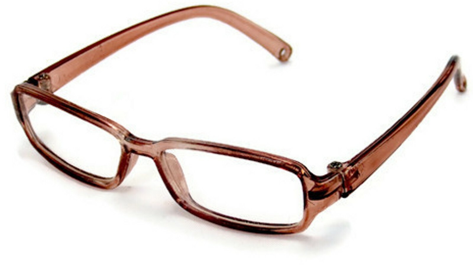 Brown Rectangular Glasses fits 14.5