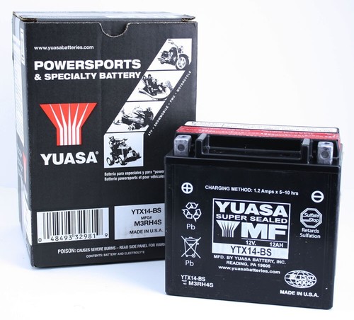 しゅんゆう Shotgun YTX14-BS Replacement Powersports Battery For 2001