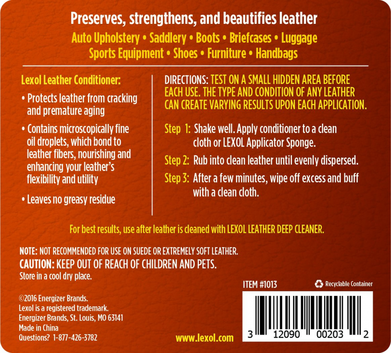 Lexol E300858000 Leather Deep Conditioner, 1 Liter