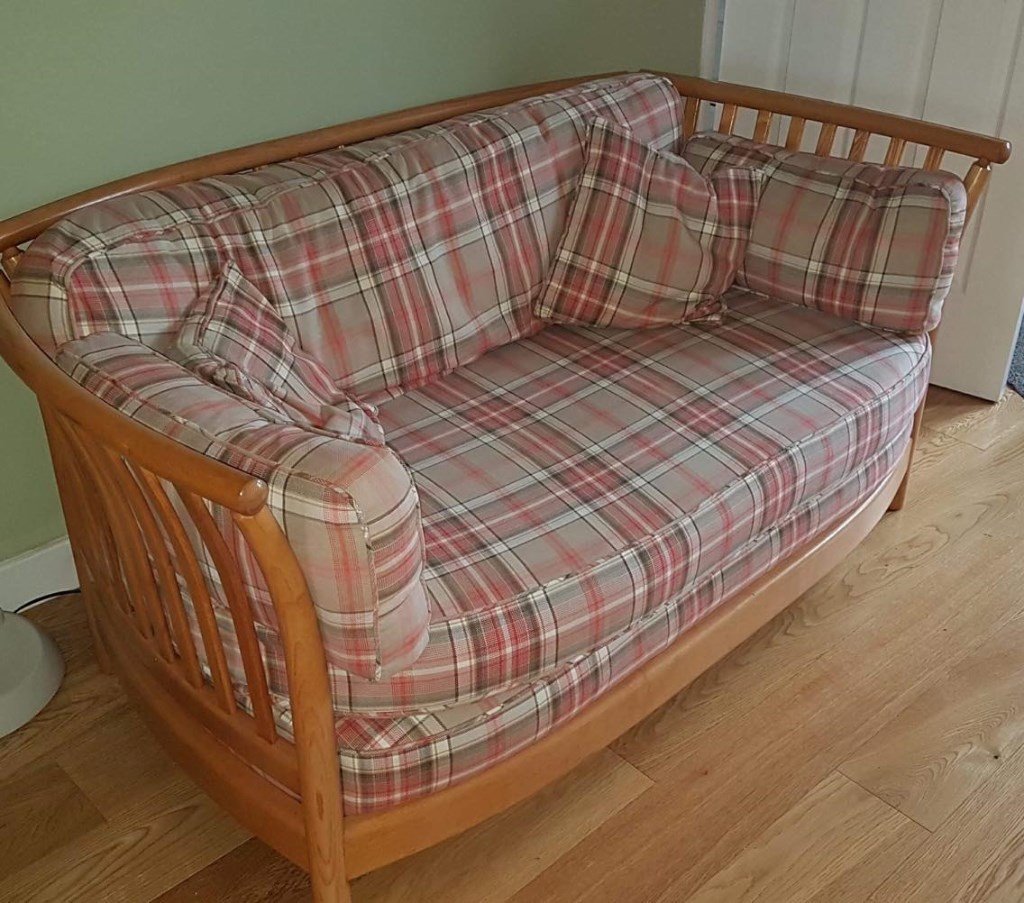 Vintage Light Elm Classic Renaissance Low Back Ercol Armchair in