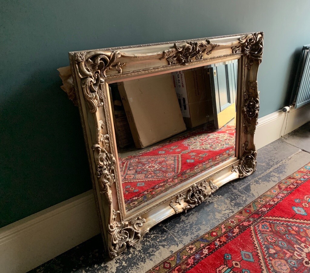 Beautiful large Antique Reproduction Gilt Mirror in New Town