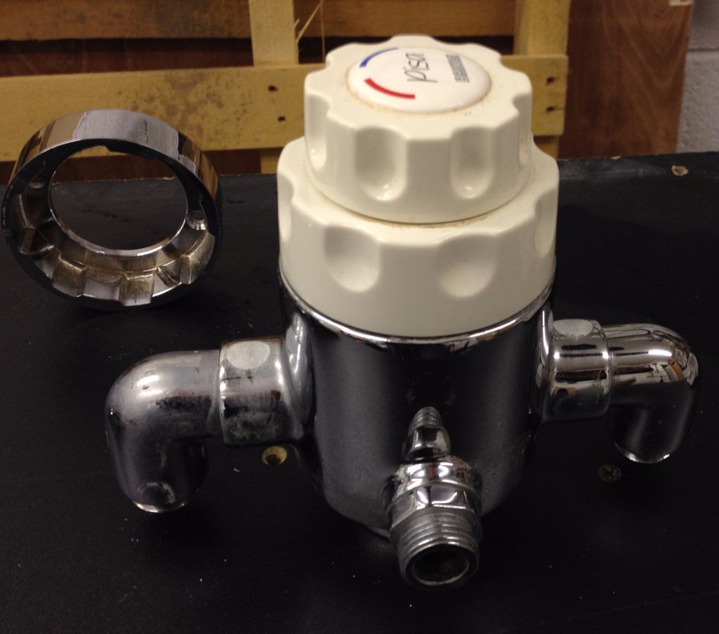 2x Bristan "Pisa" chrome mixer shower control (valve) units, plus 3rd