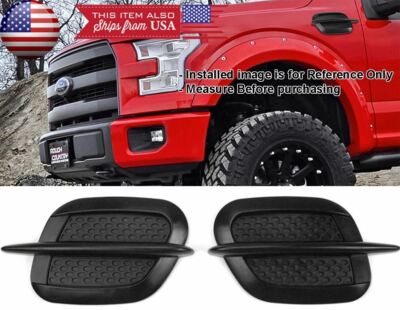 Black 8.5'' x 5'' Fender Air Vent Intake Scoop Bonnet Grill Grille For Honda Acura