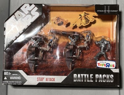 STAR WARS ATTACK OF THE CLONES STAP ATTACK BATTLE PACKS TOYS R US 2007 Sealed