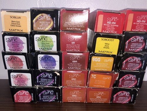NEW MATRIX SO COLOR SYNC SOCOLOR SOBOOST WATERCOLORS GLOSS  SOBLUR HAIR COLOR