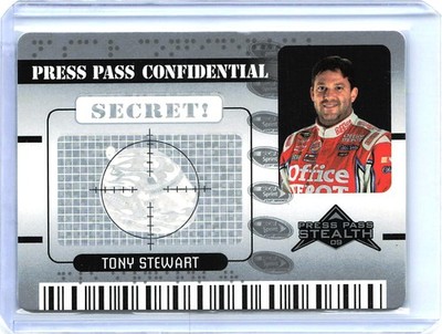 2009 Tony Stewart Press Pass Stealth #PC 19 Racing Card – Confidential Secret!