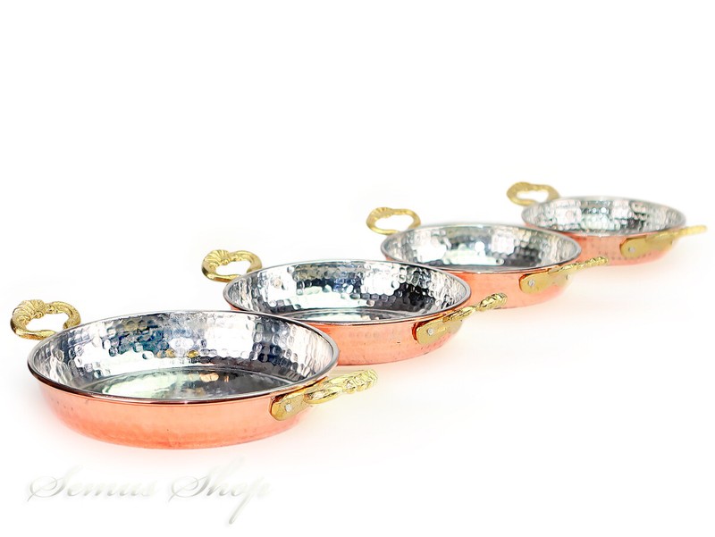 Orientalische Handmade Schwere Kupfer Pfanne / El Yapimi Agir Bakir 