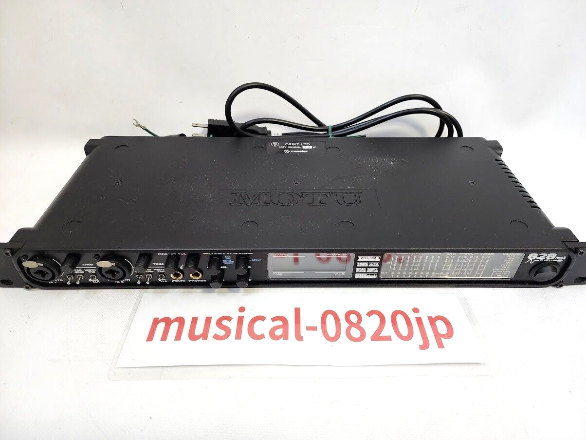 MOTU 828mk3 オーディオインターフェース Rent MOTU 828 MK3 Hybrid Audio Interface – Crossfire Pro AV