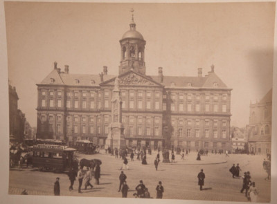 Photo Albumin 1860 Captioned To Pencil Holland Amsterdam Palace Of King 20X27cm