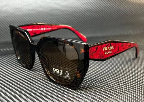 Pre-owned Prada Pr 15ws 2au5y1 Brown Havana Brown Polarized Women's 54 Mm Sunglasses