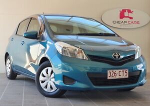 2012 Toyota Yaris NCP130R YR Blue 5 Speed Manual Hatchback Brendale Pine Rivers Area Preview