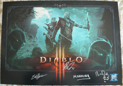 Blizzcon 2016 Diablo III 3 Necromancer Signed Mini Poster
