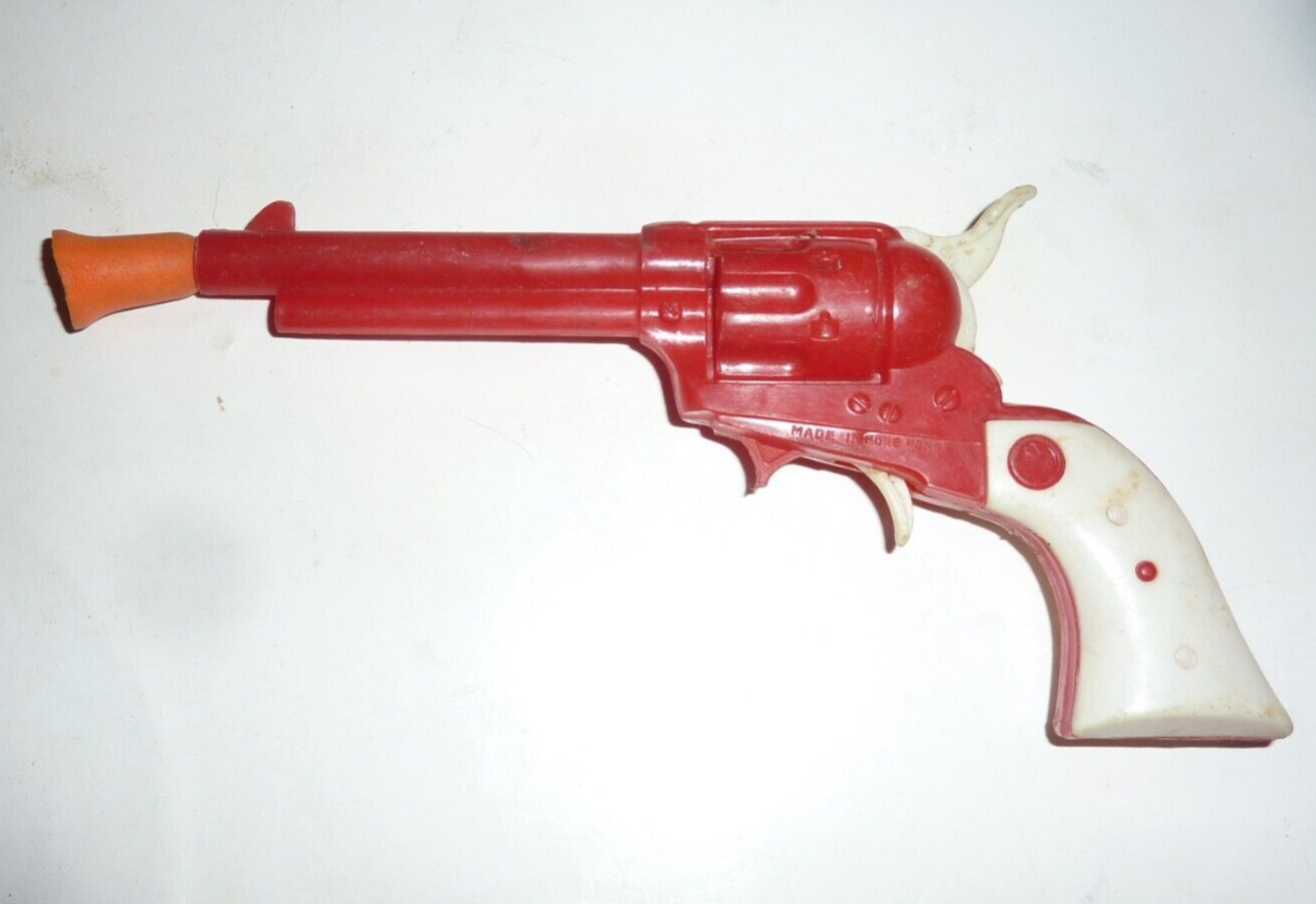 Vintage Red & White Plastic Toy Gun Hong Kong S-47 | eBay