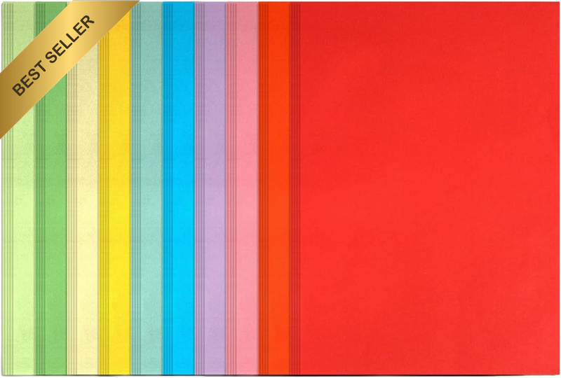 Colored Cardstock 50 Sheets 10 Assorted Colors A4 Cardstock Paper 80 GSM Card St