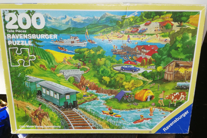 Ravensburger Puzzle 200 Teile Ein Sonntagsausflug Vintage 1983 SchÃ¶Nhals Pallier