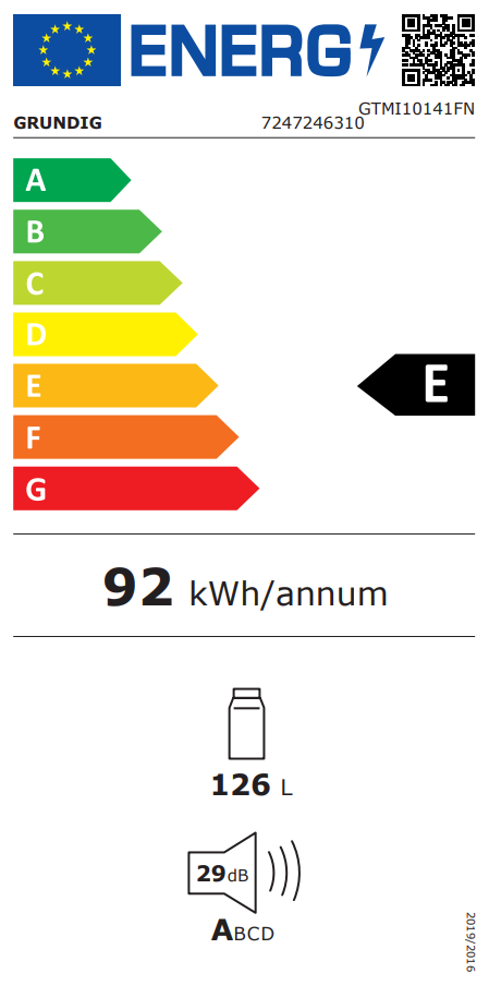 EEK:E auf einer Skala von A bis G ist das Rating E