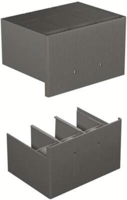 Couvercle de raccordement haut ABB 1SDA054961R1 - 4 broches, pour rail de rac...