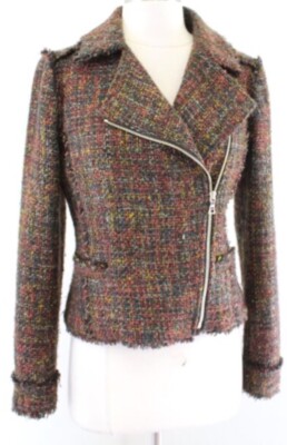 179 ANN TAYLOR Funky Retro Tweed Blazer SIZE 6  New