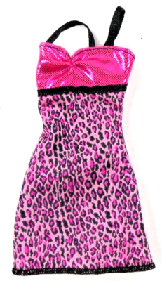 Hot pink animal print clearance dress