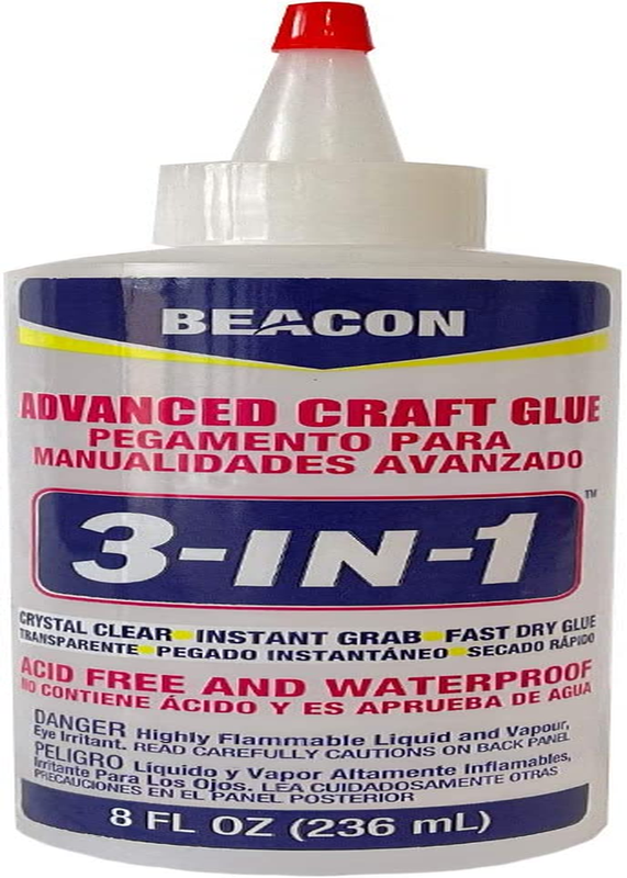 3-In-1 Advanced Crafting Glue, 8-Ounce, 1-Pack