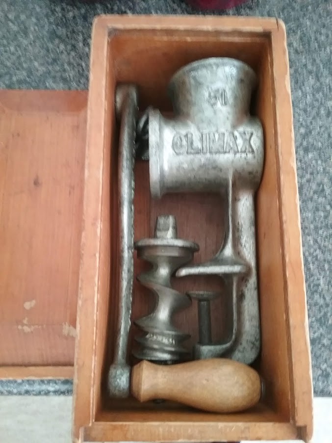 VINTAGE CLIMAX 51 MEAT GRINDER MADE IN THE U.S.A.