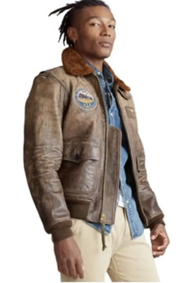 $1598 Polo Ralph Lauren Small Leather Shearling Bomber $1598 Polo Ralph Lauren Small Leather Shearling Bomber