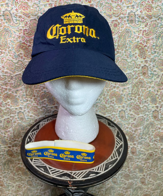 Corona Extra Official Adult One Size Hat Mexico Navy Embroidered Cap NWT