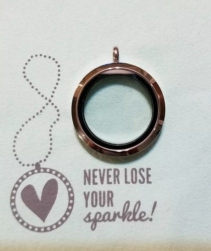 Authentic Origami Owl Large Silver Hinged Locket